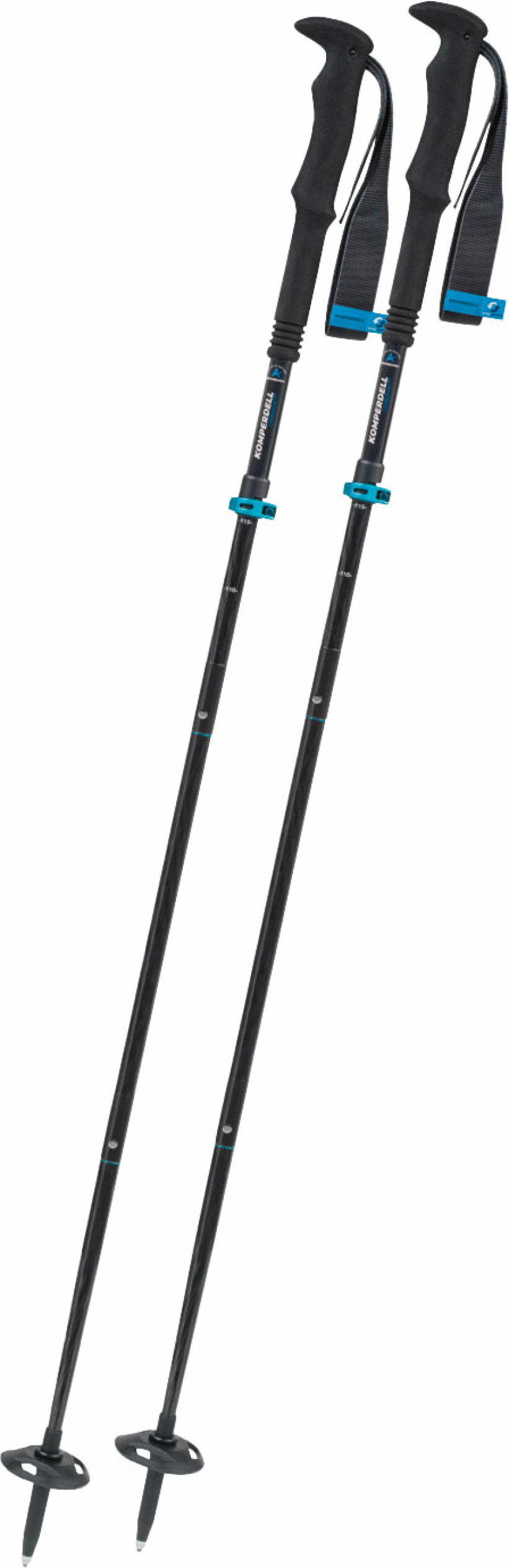 Komperdell FX Lite Carbon Vario Approach Compact Folding , Trekingové palice, Velikosť: Univerzálna veľkosť