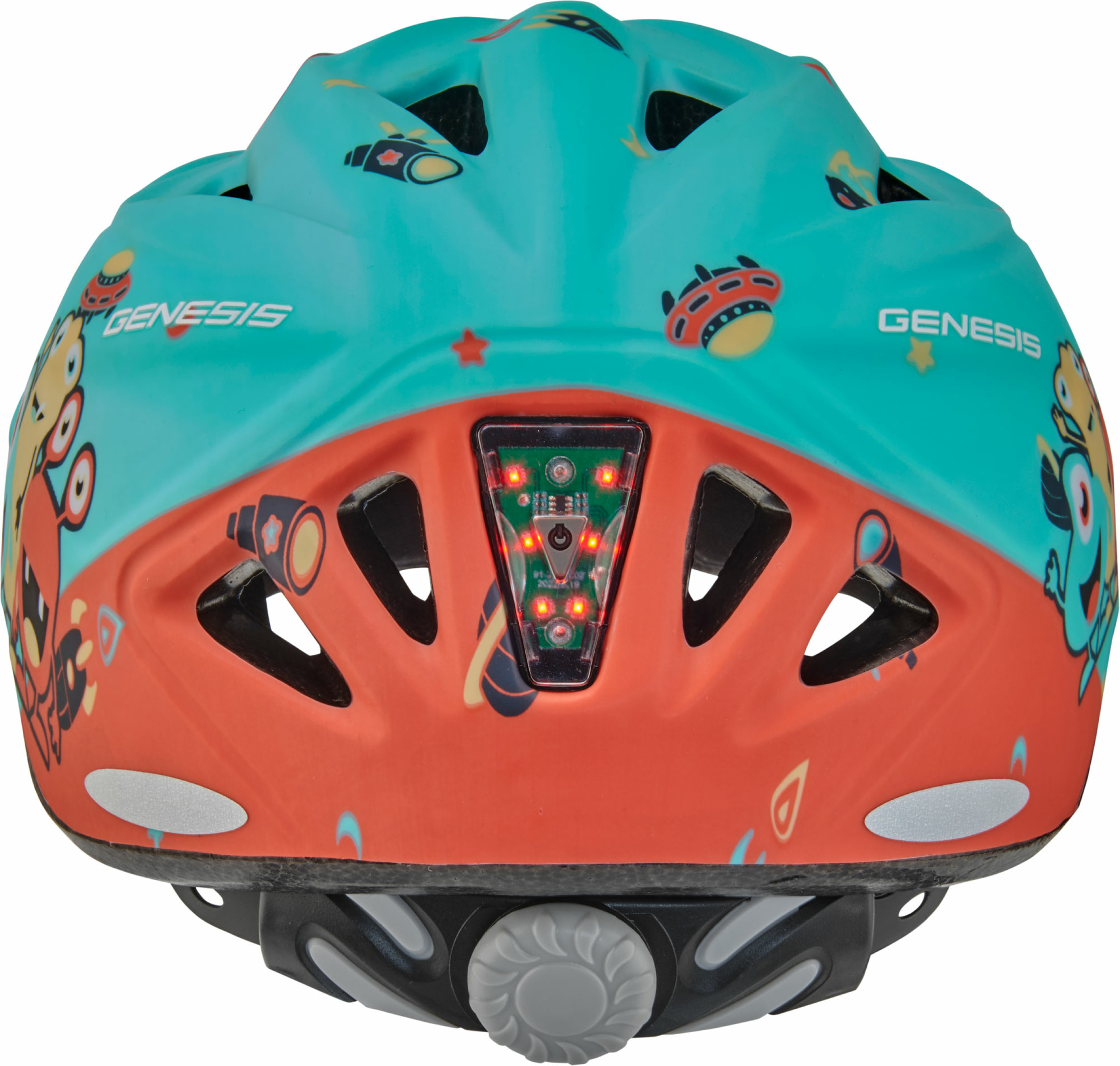 Genesis Yangsta 2.4 Helmet Rear Light Kids - Veľkosť: 52-56 | Farba: Zelená, Petrolejová · záber 2