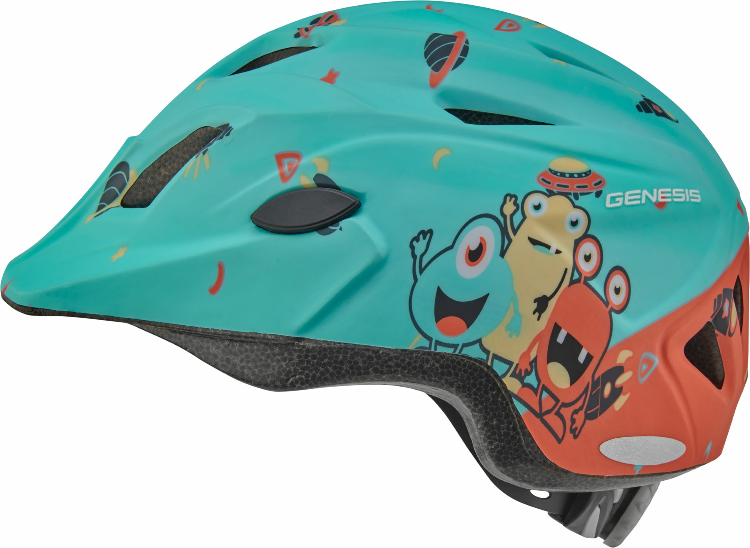 Genesis Yangsta 2.4 Helmet Rear Light Kids - Veľkosť: 52-56 | Farba: Zelená, Petrolejová · záber 4