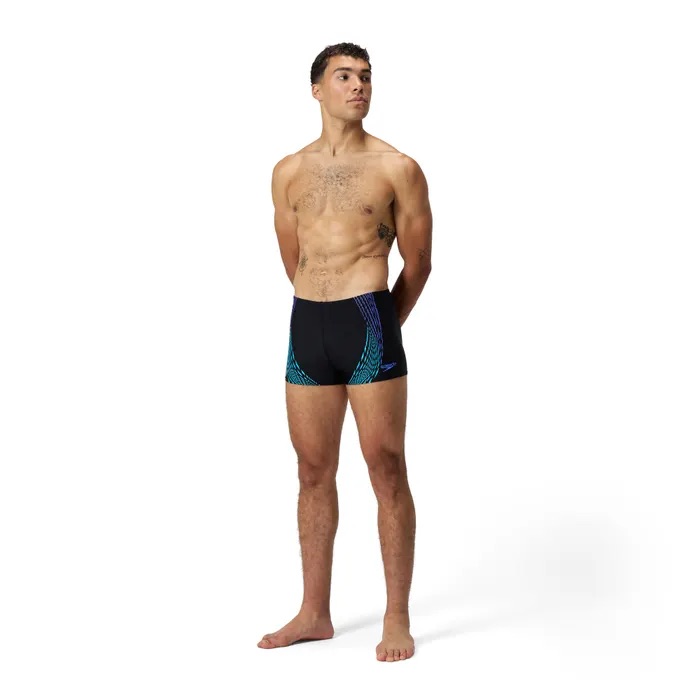 Speedo Duo Logo Print Aquashorts - Veľkosť: 4 | Farba: Čierna · záber 3