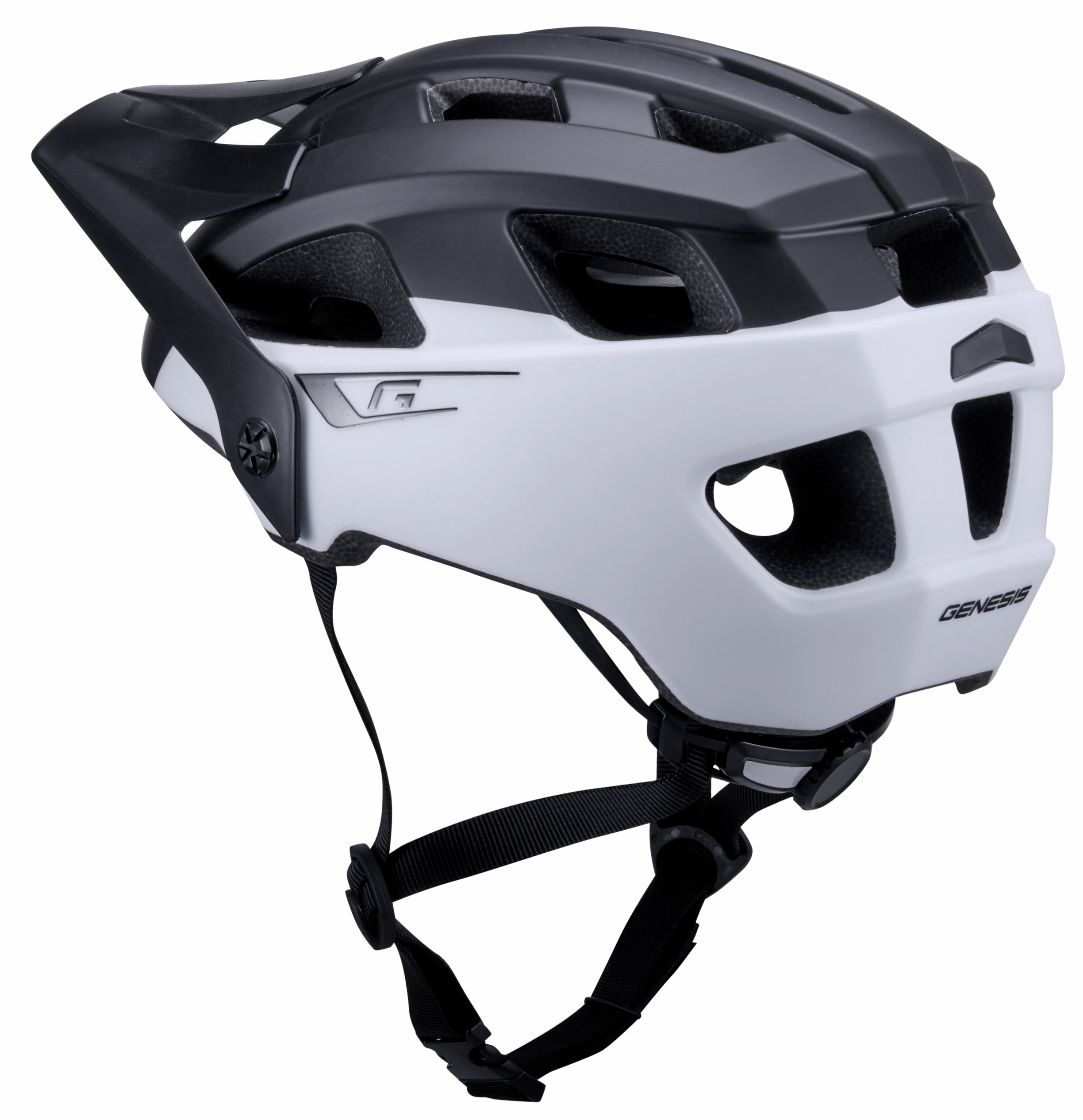 Genesis Leader 2.5 MTB Helm - Veľkosť: 54-59 | Farba: Čierna, Sivá · záber 3