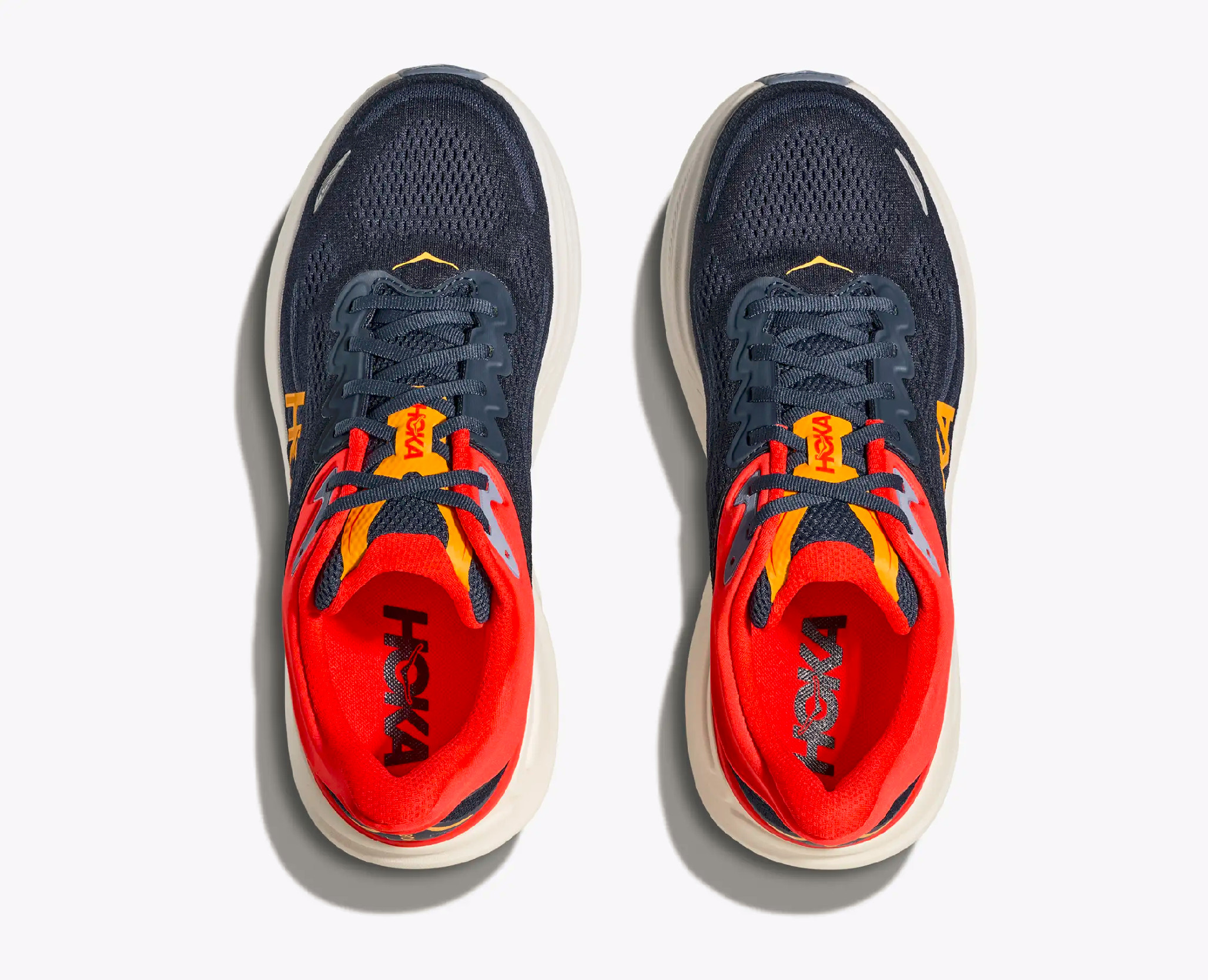 Hoka Bondi 9 M - Veľkosť: 45 1/3 | Farba: Modrá, Červená · záber 4
