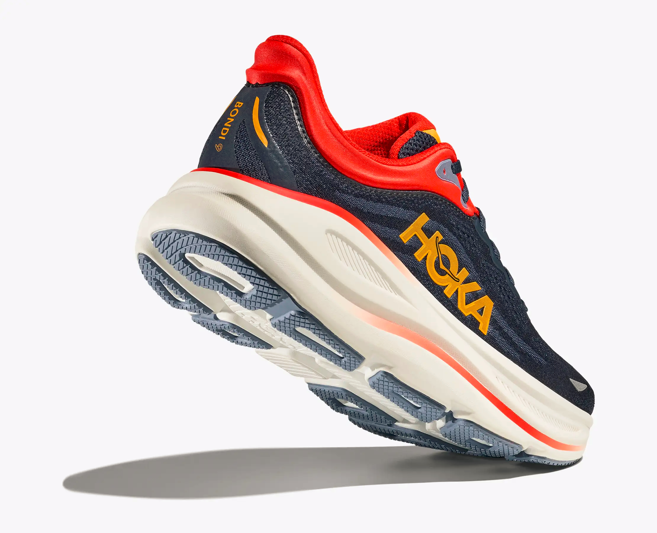 Hoka Bondi 9 M - Veľkosť: 45 1/3 | Farba: Modrá, Červená · záber 6