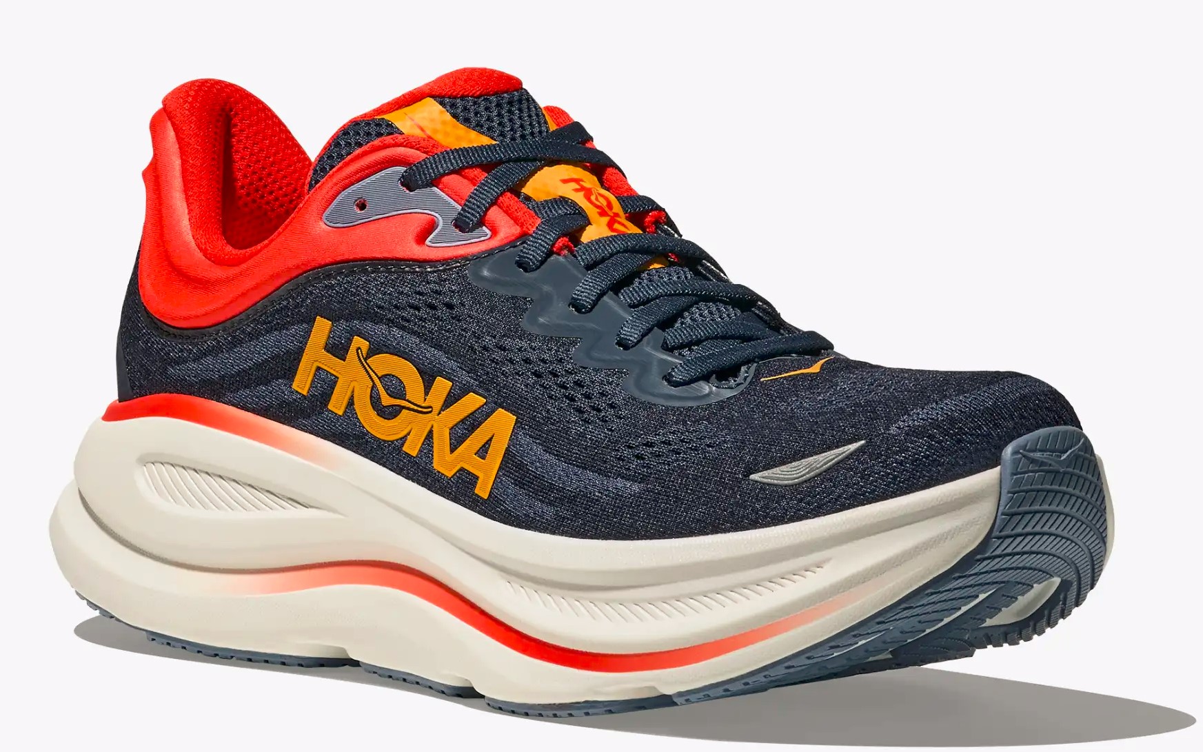 Hoka Bondi 9 M - Veľkosť: 45 1/3 | Farba: Modrá, Červená · záber 2