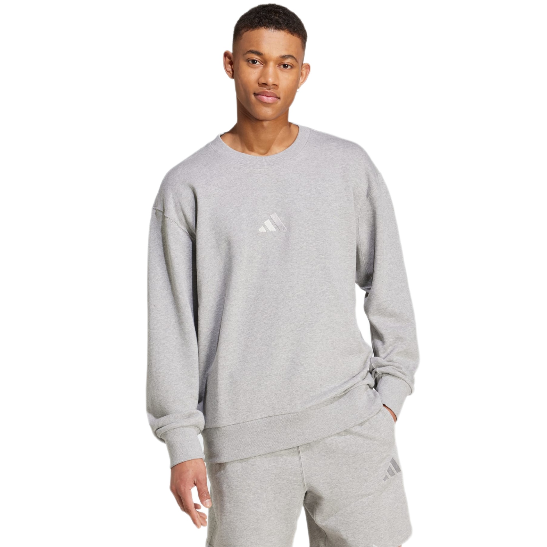 Adidas ALL SZN French Terry Crew Sweatshirt Veľkosť: XL, Pánska mikina, Velikosť: XL