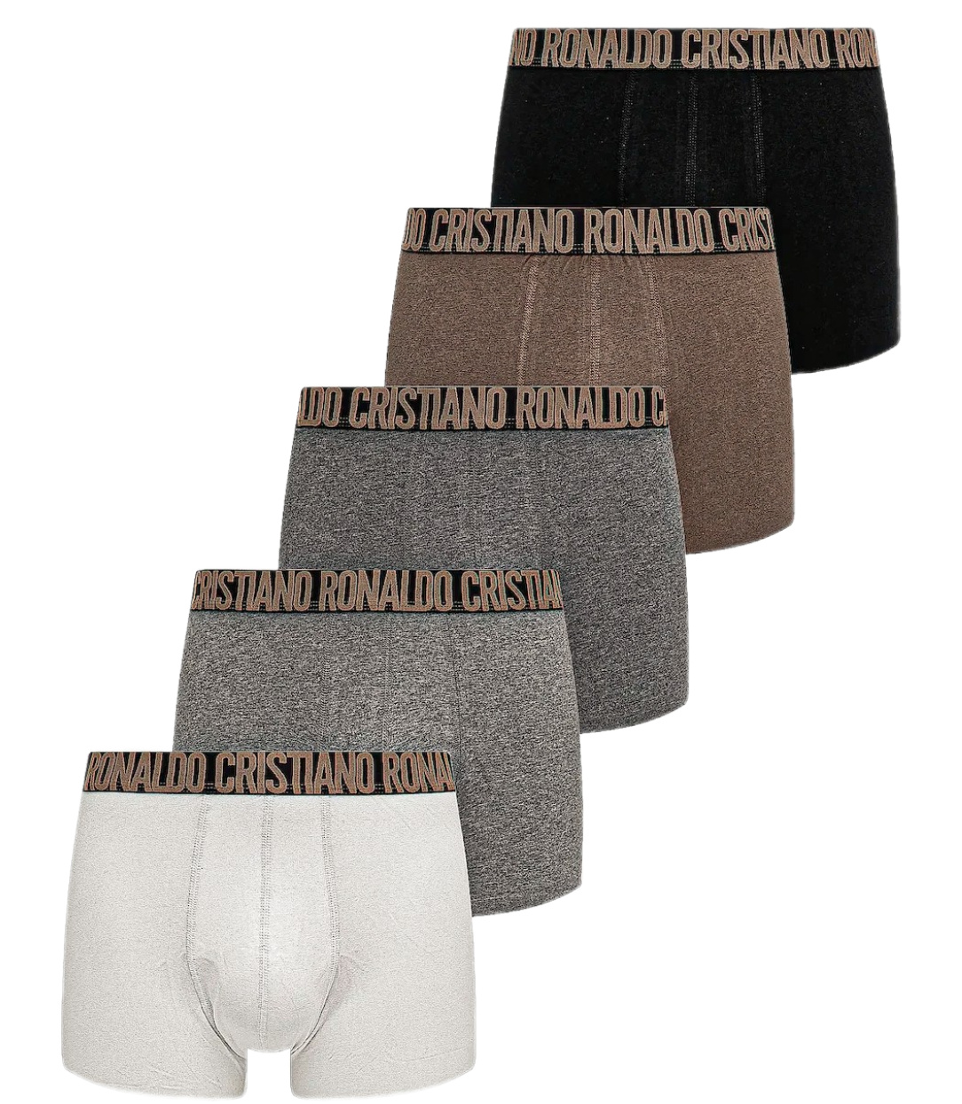 CR7 Trunks 5 Pack Fashion + Travel Bag , Pánska spodná bielizeň, Velikosť: L