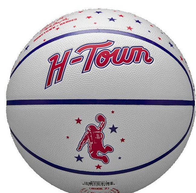 Wilson Houston Rockets Ballon Team City Collector - Veľkosť: 7 · záber 2