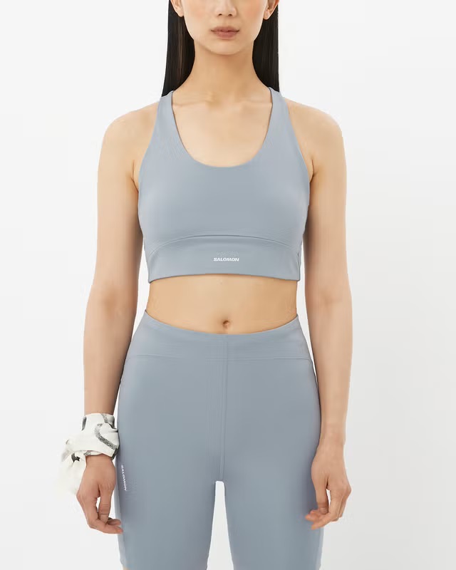 Salomon SHAKEout CORE BRA W - Veľkosť: M | Farba: Sivá · záber 2