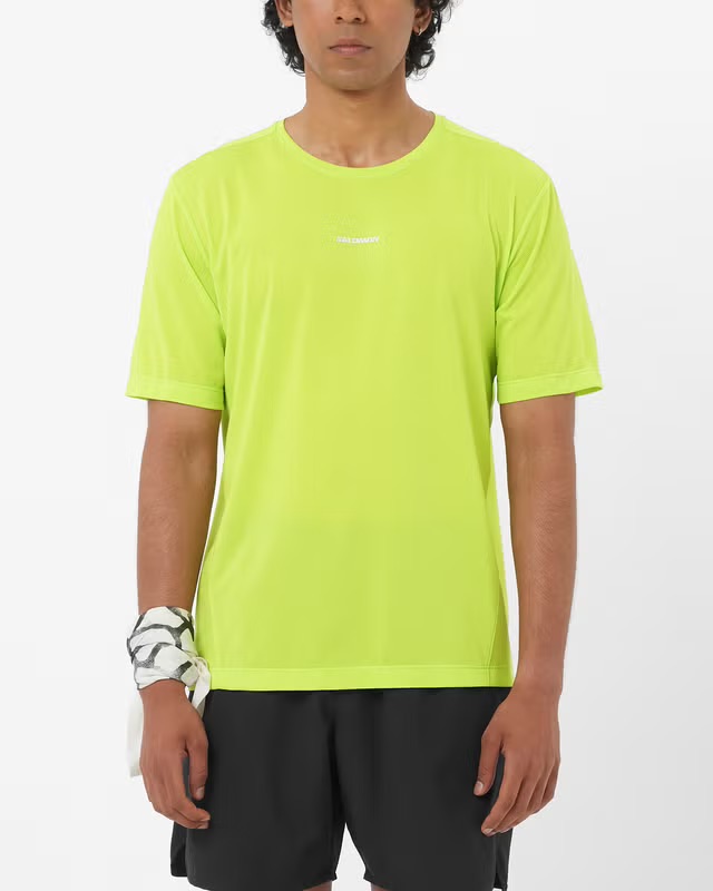 Salomon SHKout Core SS Tee M - Veľkosť: S | Farba: Zelená · záber 3