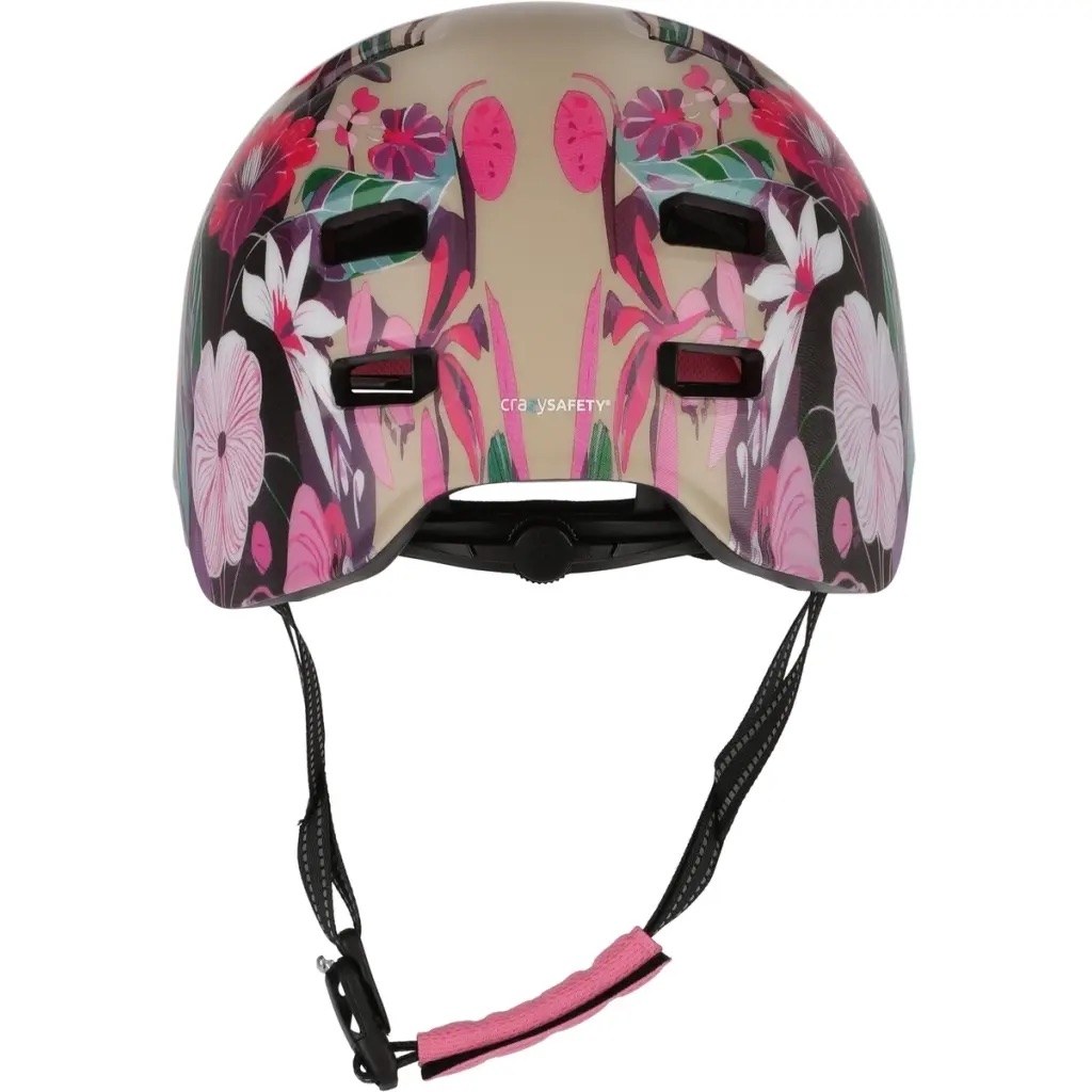 Crazy Safety Rampage Flower Kid's Helmet - Veľkosť: 54-57 | Farba: Farebná · záber 3