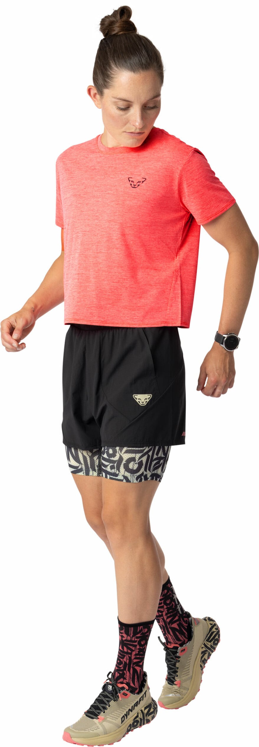 Dynafit Trail T-Shirt W - Veľkosť: M | Farba: Ružová · záber 2