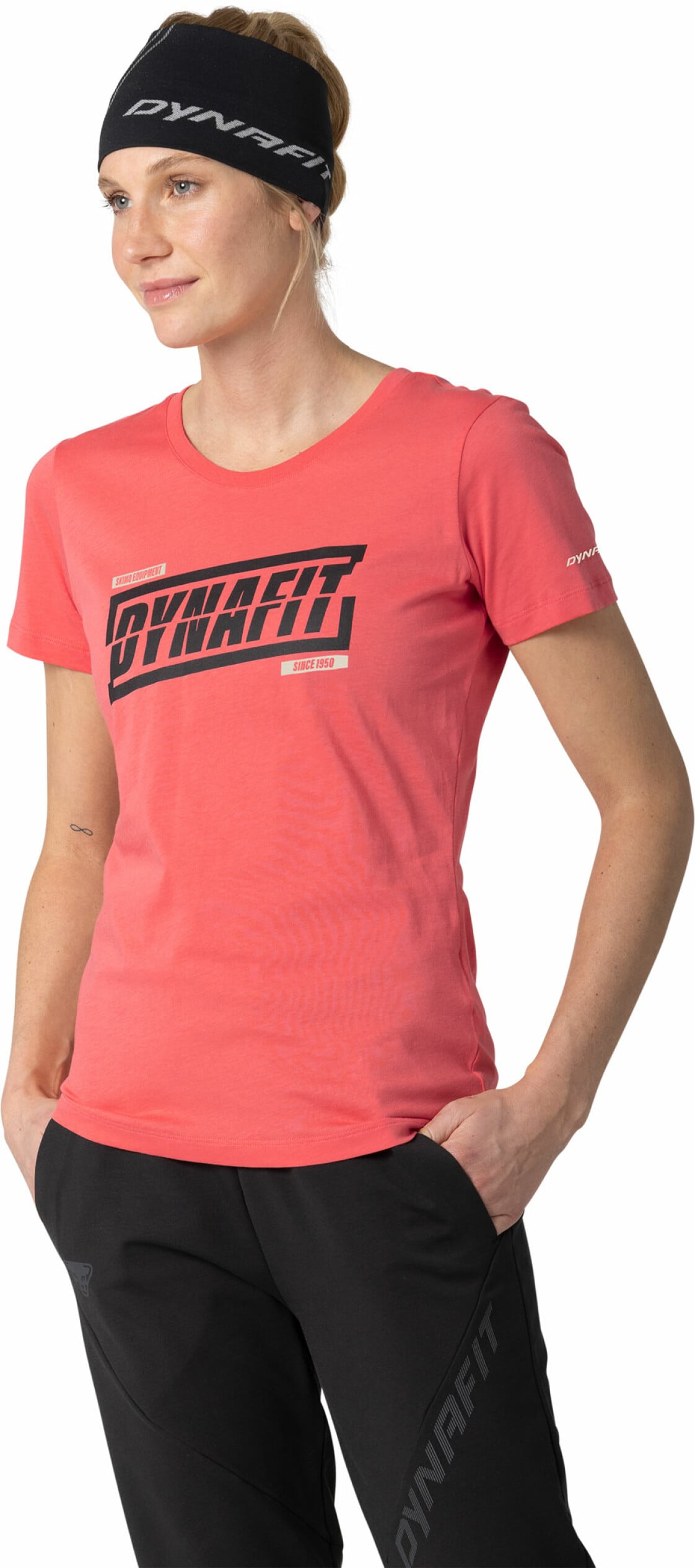 Dynafit Graphic Cotton T-shirt W - Veľkosť: 36 | Farba: Ružová · záber 4