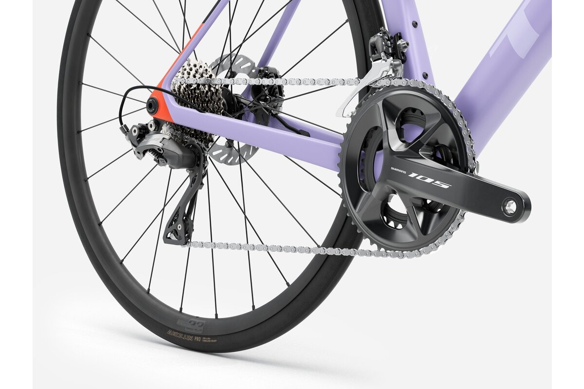 Trek Madone SL 5 Gen 8 Matte Lavender Haze/Deep Smoke 2026 - Veľkosť: S, 28, 700 | Farba: Šeříková, Fialová · záber 4