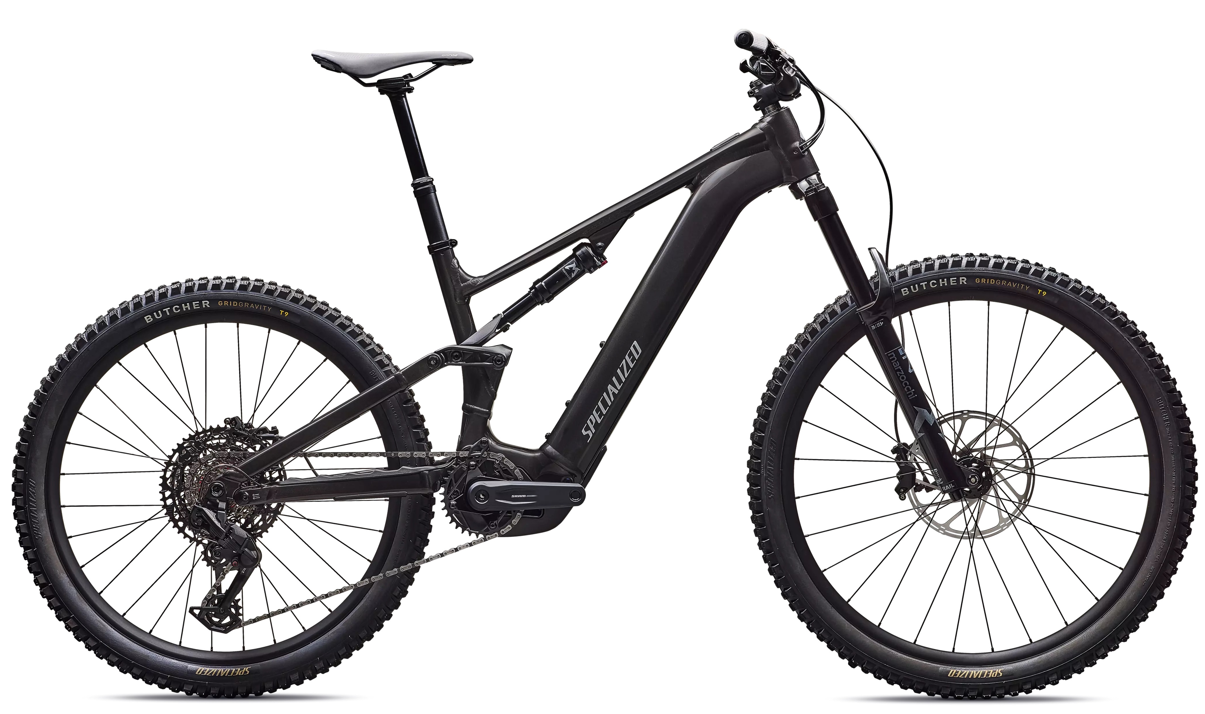 SPECIALIZED Levo Alloy G4 Gloss Metallic Obsidian / Silver Dust 2026 3, Gripy, Velikosť: S3