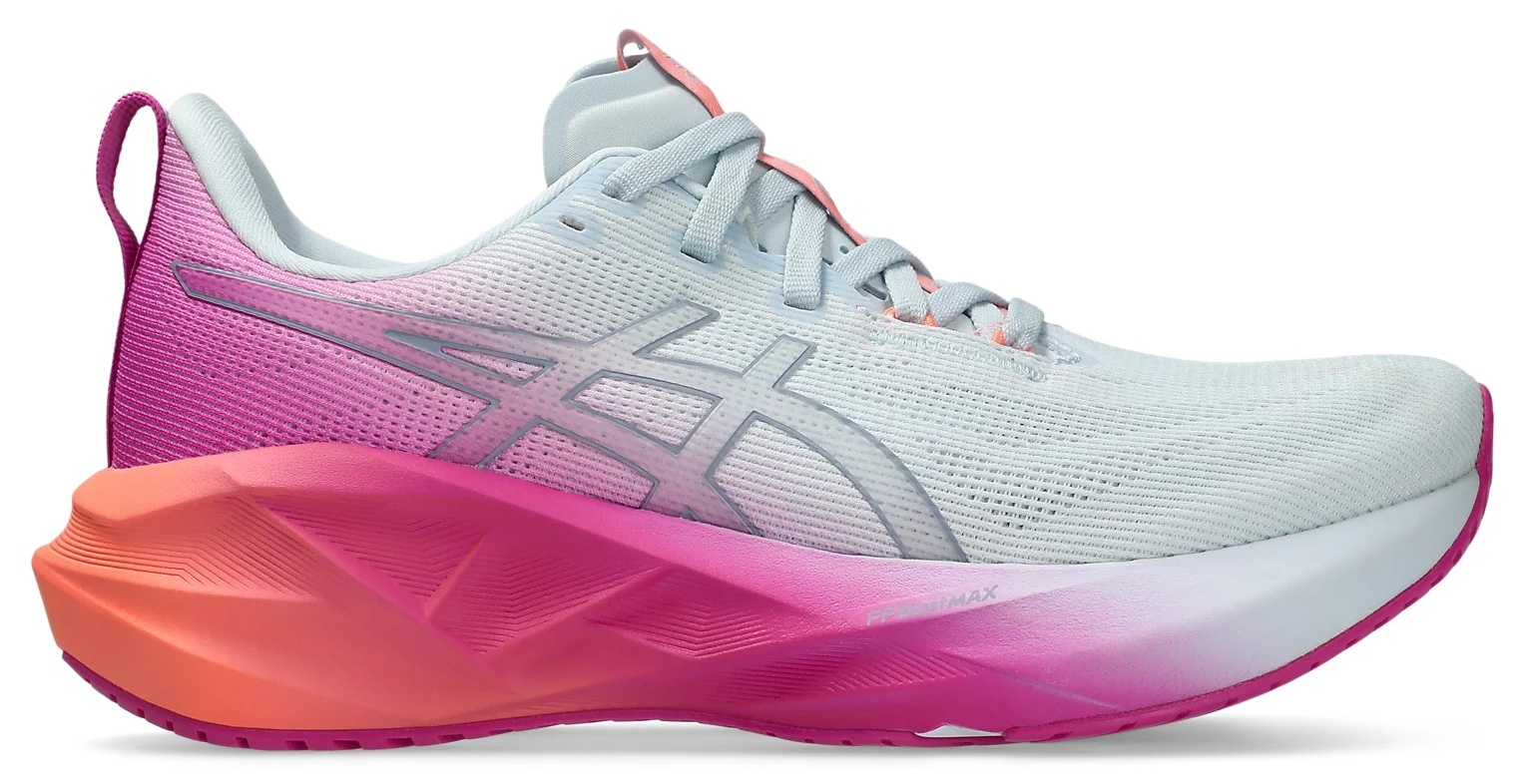 E-shop Asics Novablast 5 Sunny Sizzle W ,5 EUR, Dámska cestná bežecká obuv, Velikosť: 40,5 EUR