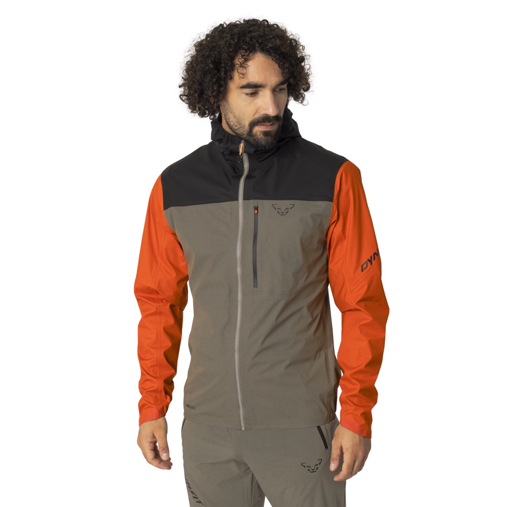 Dynafit TRAVERSE 3L JKT M - Veľkosť: L | Farba: Kiwi, Grapefruit · záber 3