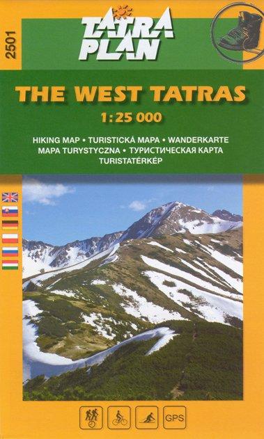 Mapa TATRAPLAN Západné Tatry 1:25 000, ang. Veľkosť: Univerzálna veľkosť