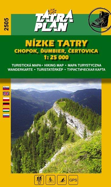 TATRAPLAN Nízke Tatry, Chopok, Ďumbier, Čertovica 1:25 000, SJ , Mapa, Velikosť: Univerzálna veľkosť