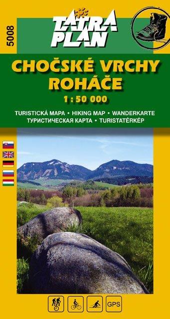 TATRAPLAN Chočské vrchy, Roháče 1:50 000, SJ , Mapa, Velikosť: Univerzálna veľkosť