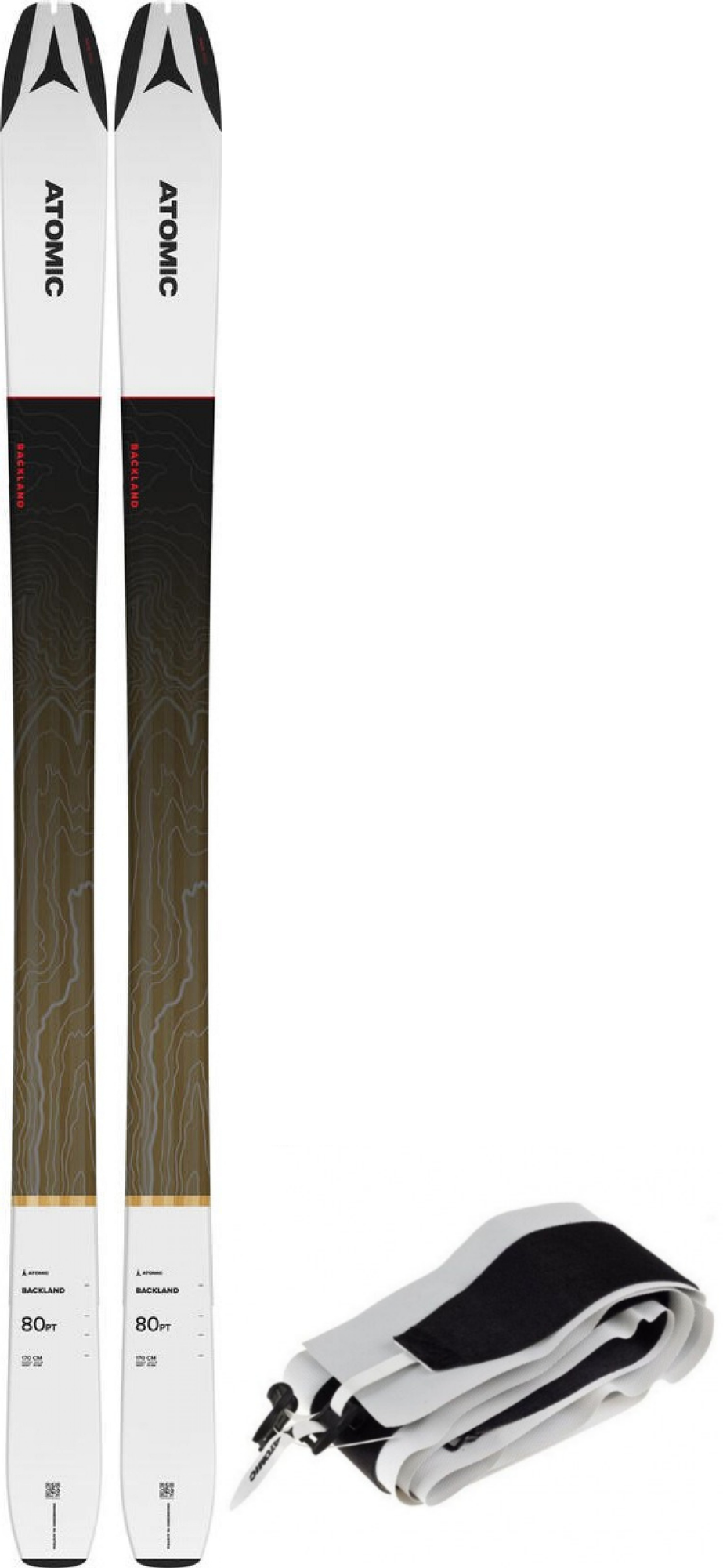 Atomic Backland 80 PT + Skin 78/80 cm, Skialp pásy, Velikosť: 170 cm