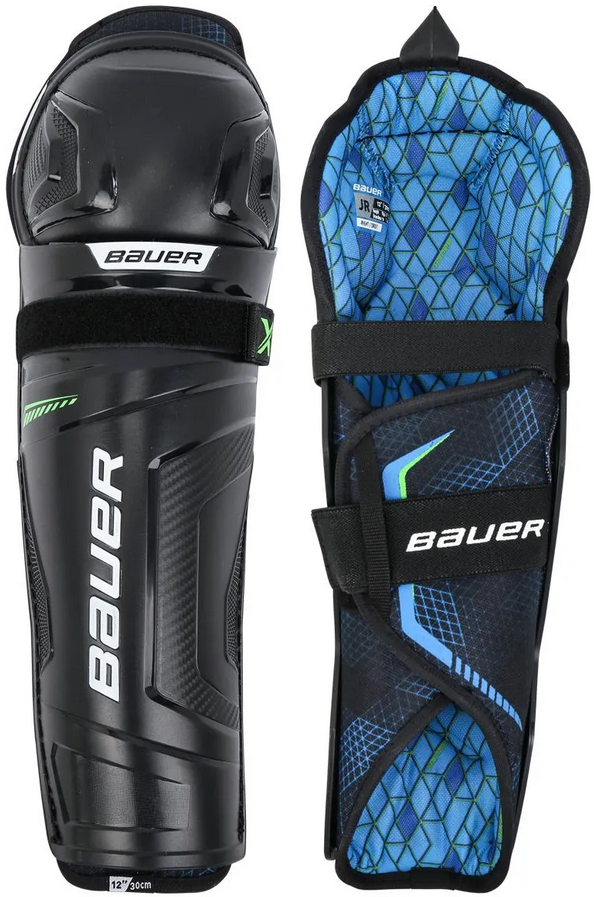 Holene Bauer X Junior Hockey Shin Guards Veľkosť: 11