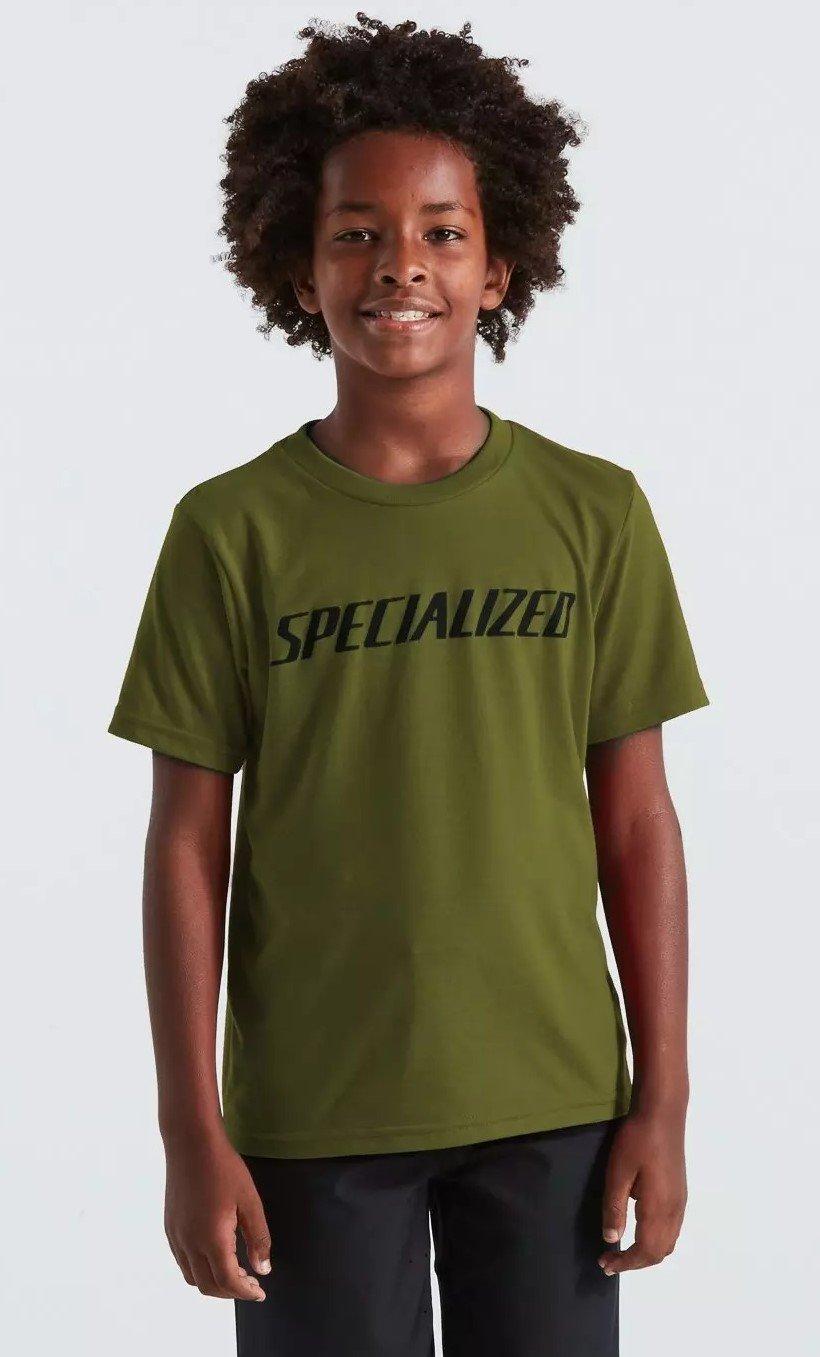 Detský cyklodres Specialized Wordmark T-Shirt Kids Veľkosť: S