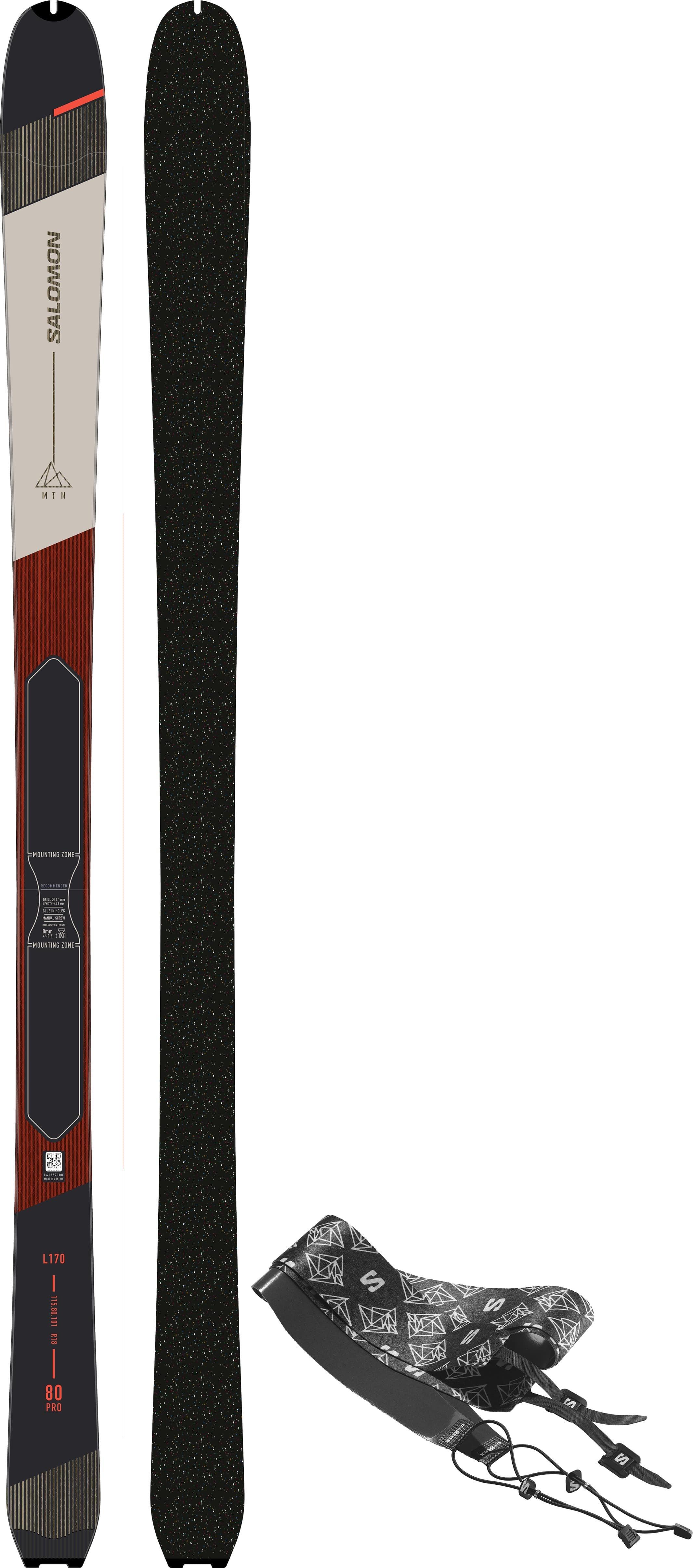 Salomon MTN 80 Pro + Skins , Pánske skialp lyže, Velikosť: 158 cm