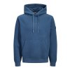 jackjones jcopointsweatbadgehoodbf blue