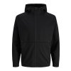 jackjones jjebasesweatziphoodsn black