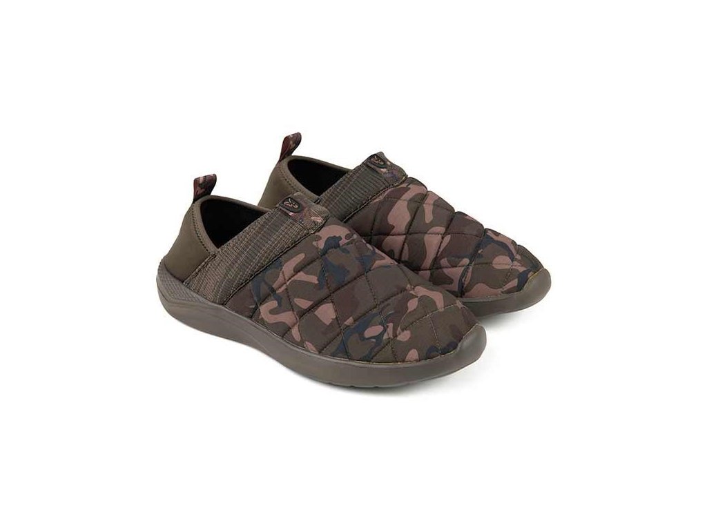 fox pantofle camo khaki bivvy slipper