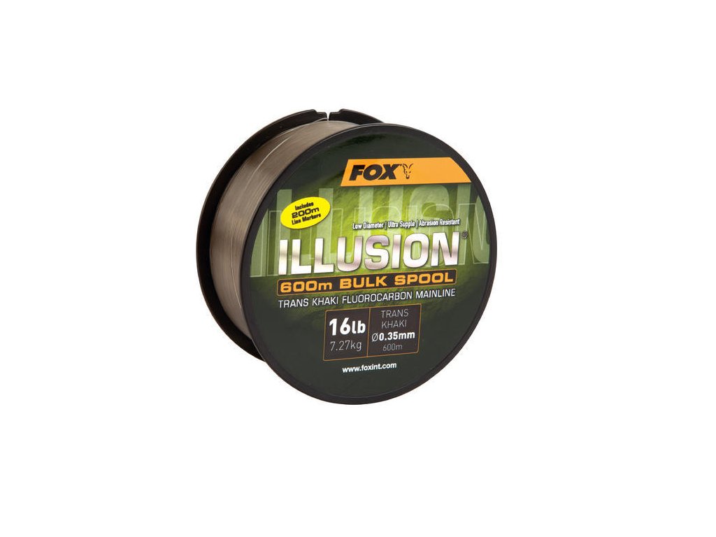 Fox Illusion Fluorocarbon Mainline Trans Khaki 200m