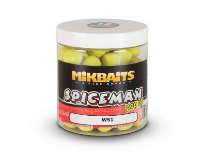 Mikbaits plávajúce boilies Spiceman pop-up 250 ml WS1 Citrus ø 14 mm (11033468)