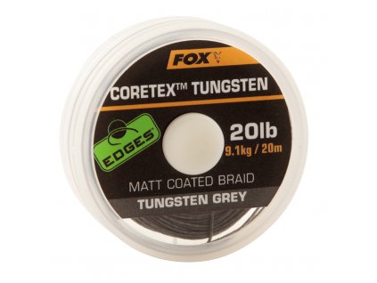 Fox stužená šnúrka Edges™ Tungsten Coretex 20 lb 9,1 kg (CAC696)