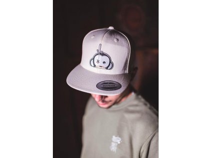 Monkey Climber kšiltovka Logo Patch Snapback Ivory