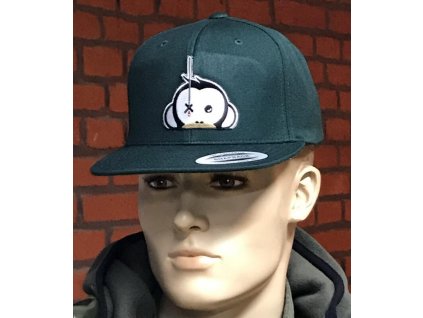 Monkey Climber kšiltovka Logo Patch Snapback Green