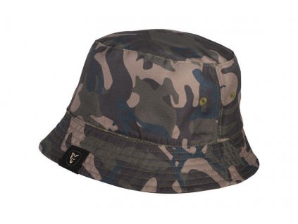Fox rybářský klobouk Khaki/Camo Reversible Bucket Hat (CHH005)