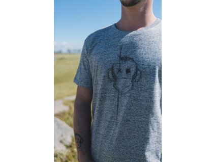 Monkey Climber tričko Scratch The Surface T-Shirt Grey