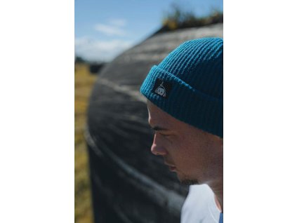 Monkey Climber čiapka Halfwrap Beanie Turquoise