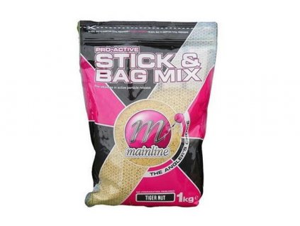 Mainline vnadící směs Pro Active Stick & Bag Mix 1 kg