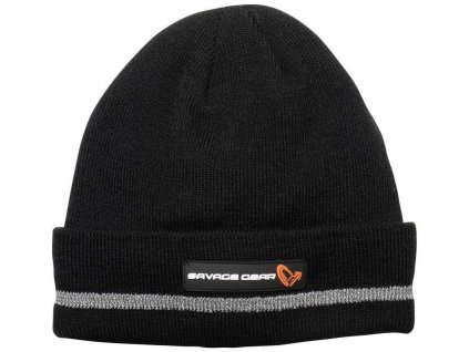 Savage Gear čiapka Beanie Black Reflex (73740)