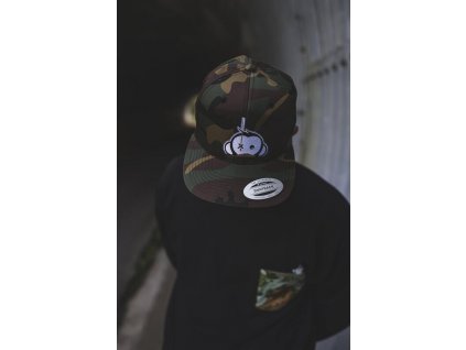 Monkey Climber kšiltovka Logo Patch Snapback Camou