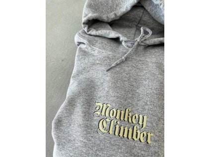 Monkey Climber mikina s kapucí Monk Hoodie Heather Grey