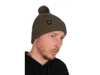 Fox čepice Merino Bobble Hat Olive (CHH013)