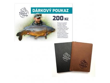 Sportcarp Set koženého pouzdro na doklady + dárkový kupón