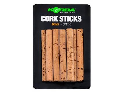 Korda korkové tyčinky Cork Sticks 6 mm 10 ks (KRT006)
