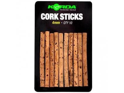 Korda korkové tyčinky Cork Sticks 4 mm 10 ks (KRT005)