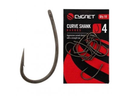 Cygnet háčiky Curve Shank Hooks Barbed veľ. 6 (CY621116)