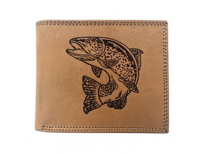 Mercucio kožená peňaženka svetlo hnedá pstruh (2911911P)