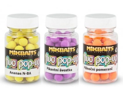 plovouci boilies mikbaits fluo 10mm 60ml