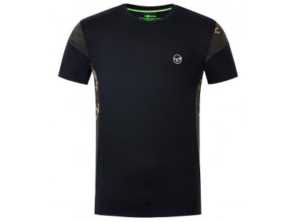 Korda rybárske tričko Cut Tee Black